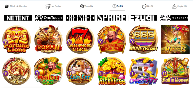 Quay slot - nổ hũ trúng lớn