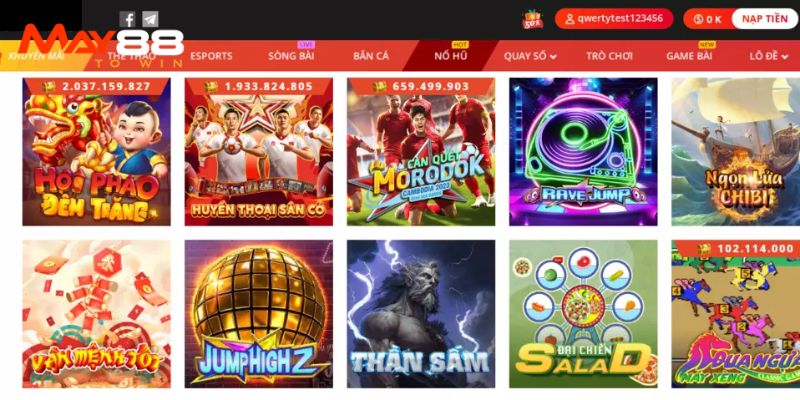 May88 cung cấp kho trò chơi đa dạng